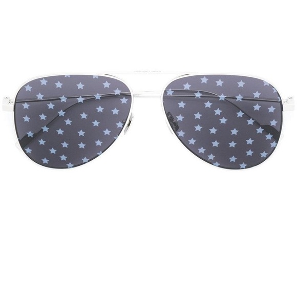 New SAINT LAURENT  YSL Metallic Star Aviators limited edition - Picture 2 of 10